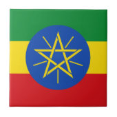 Äthiopische Flagge Fliese (Vorderseite)