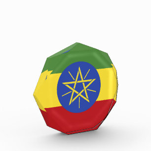 Äthiopische Flagge Fotoblock