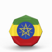 Äthiopische Flagge Fotoblock (Vorderseite)