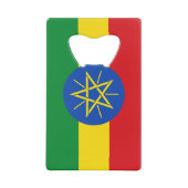 Äthiopische Flagge Geldbeutel Flaschenöffner (Vorderseite)