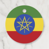 Äthiopische Flagge Geschenkanhänger (Rückseite)