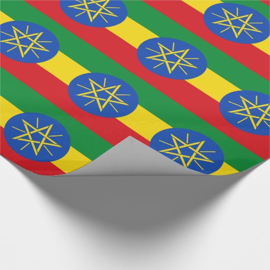 Äthiopische Flagge Geschenkpapier (Ecke)