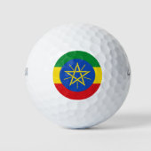 Äthiopische Flagge Golfball (Vorderseite)