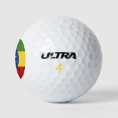 Äthiopische Flagge Golfball (Logo)