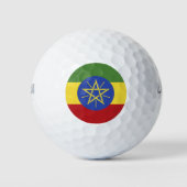 Äthiopische Flagge Golfball (Vorderseite)