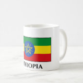 Äthiopische Flagge Kaffeetasse (VorderseiteRechts)