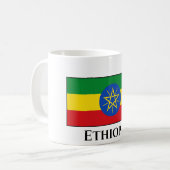 Äthiopische Flagge Kaffeetasse (Vorderseite Links)