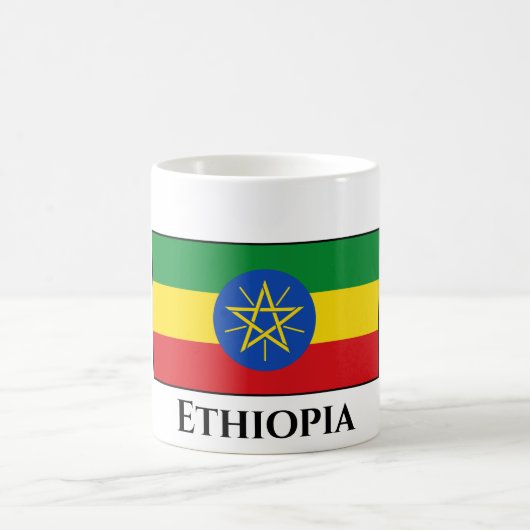 Äthiopische Flagge Kaffeetasse (Mittel)
