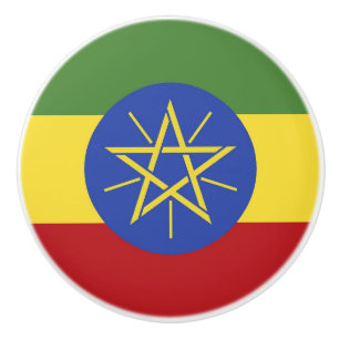Äthiopische Flagge Keramikknauf