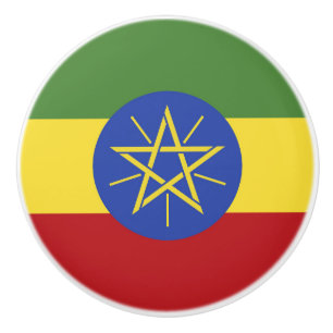 Äthiopische Flagge Keramikknauf