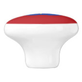 Äthiopische Flagge Keramikknauf (Seitenansicht)