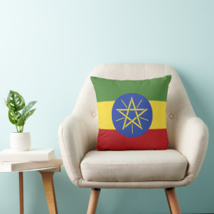 Äthiopische Flagge Kissen