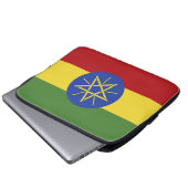 Äthiopische Flagge Laptopschutzhülle (Vorne Knopf)