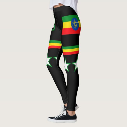 Äthiopische Flagge Leggings (Links)