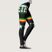 Äthiopische Flagge Leggings (Rechts)