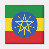 Äthiopische Flagge Magnet (Vorne)
