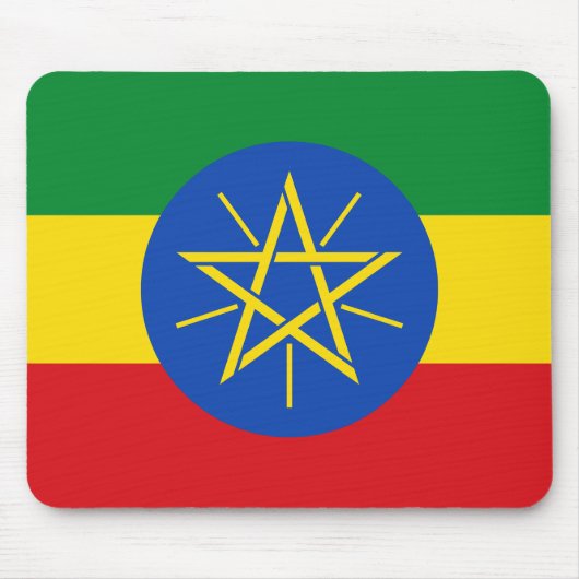 Äthiopische Flagge Mousepad (Vorne)