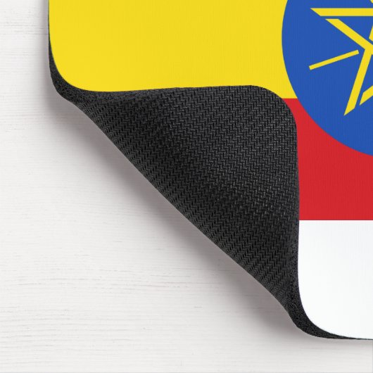 Äthiopische Flagge Mousepad (Ecke)