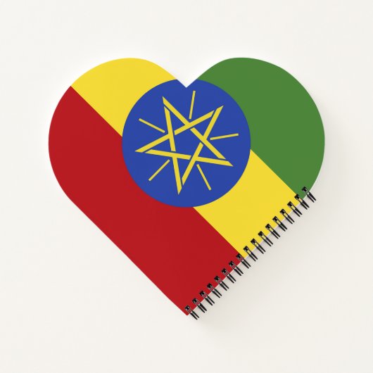 Äthiopische Flagge Notizblock (Rückseite)