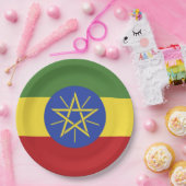 Äthiopische Flagge Pappteller (Party)