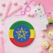 Äthiopische Flagge Pappteller (Party)