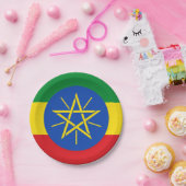 Äthiopische Flagge Pappteller (Party)