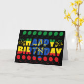 Äthiopische Flagge Patriotic Geburtstag Karte (Gelbe Blume)