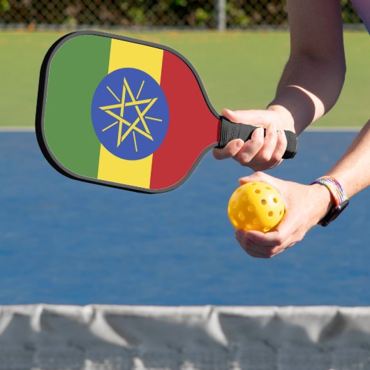 Äthiopische Flagge Pickleball Schläger (InSitu)
