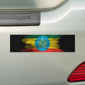 Äthiopische Flagge Pinselstrich, nationale Flagge Autoaufkleber (Auf Auto)