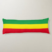 Äthiopische Flagge / Rasta-Flagge Seitenschläferkissen (Rückseite)
