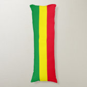 Äthiopische Flagge / Rasta-Flagge Seitenschläferkissen (Vorderseite Vertikal)