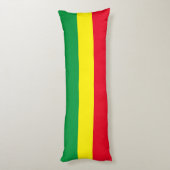 Äthiopische Flagge / Rasta-Flagge Seitenschläferkissen (Rückseite (Vertikal))