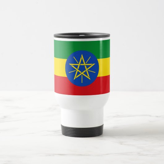 Äthiopische Flagge Reisebecher (Mittel)