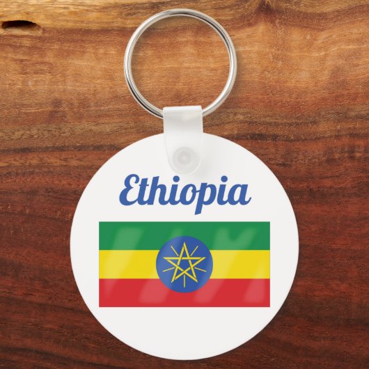 Äthiopische Flagge Schlüsselanhänger (Vorderseite)