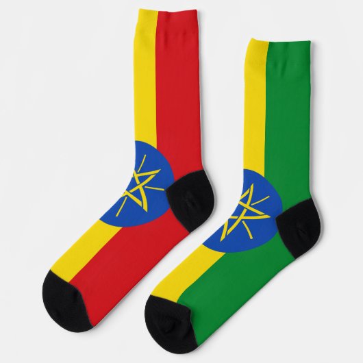 Äthiopische Flagge Socken (Linkes Detail)
