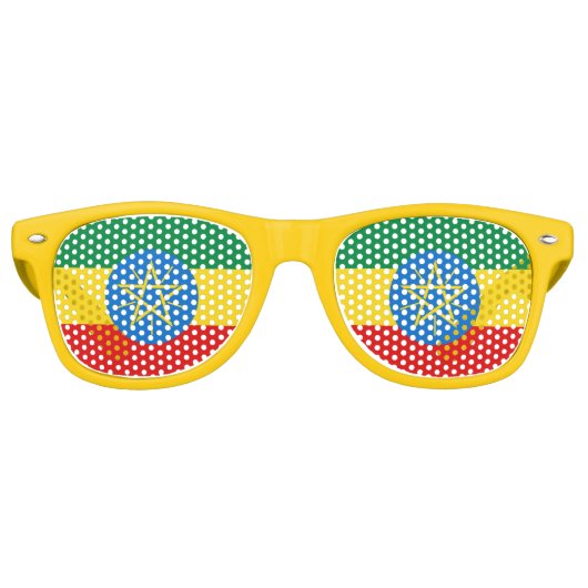 Äthiopische Flagge Sonnenbrille (Vorderseite)