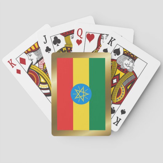 Äthiopische Flagge Spielkarten (Rückseite)
