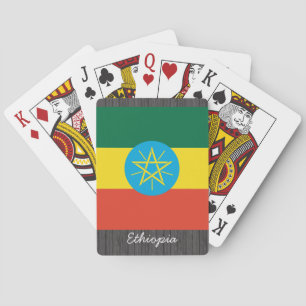 Äthiopische Flagge Spielkarten