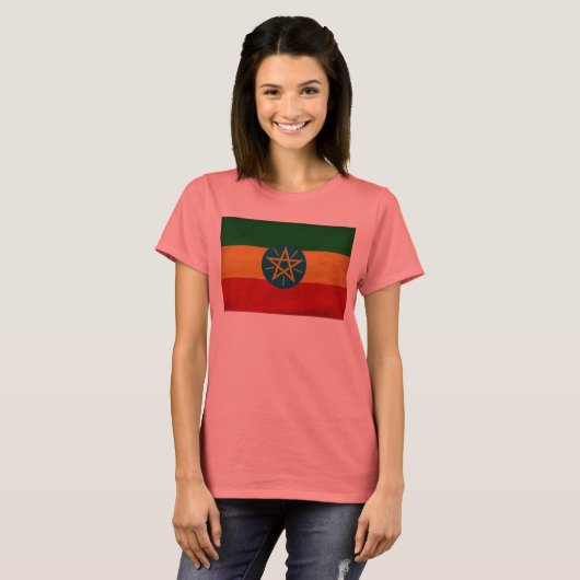 Äthiopische Flagge T-Shirt (Vorne ganz)