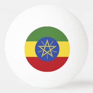 Äthiopische Flagge Tischtennisball