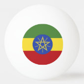Äthiopische Flagge Tischtennisball (Rückseite)