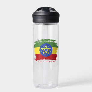 Äthiopische Flagge Trinkflasche
