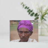 Äthiopische Frau 4 Postkarte (Stehend Vorderseite)