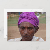 Äthiopische Frau 4 Postkarte (Vorne/Hinten)