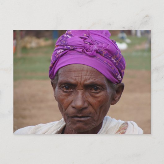 Äthiopische Frau 4 Postkarte (Vorderseite)