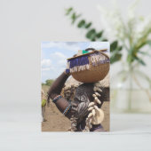 Äthiopische Frau 6 Postkarte (Stehend Vorderseite)