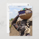 Äthiopische Frau 6 Postkarte (Vorne/Hinten)