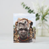Äthiopische Frau Postkarte (Stehend Vorderseite)