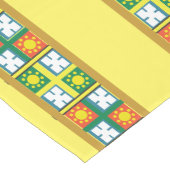 Äthiopische Grenze für gelbe Kunst Mittelgroßer Tischläufer (Ecke)