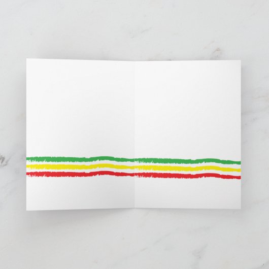 Äthiopische Grußkarte für das neue Jahr Karte (Innenseite)